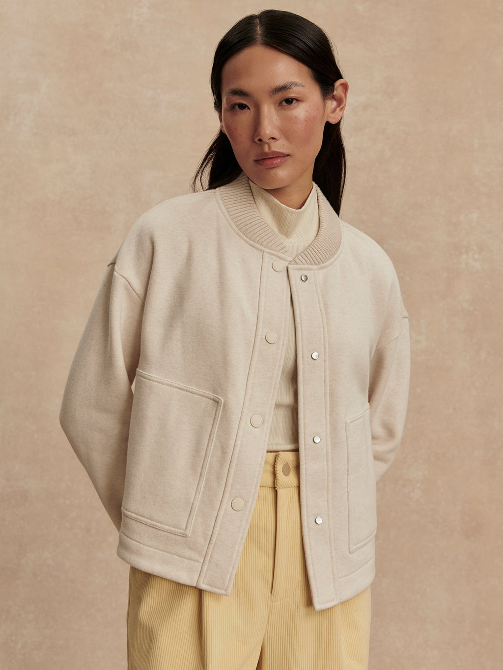 Khai Cropped Jacket Birch Marl - Varley