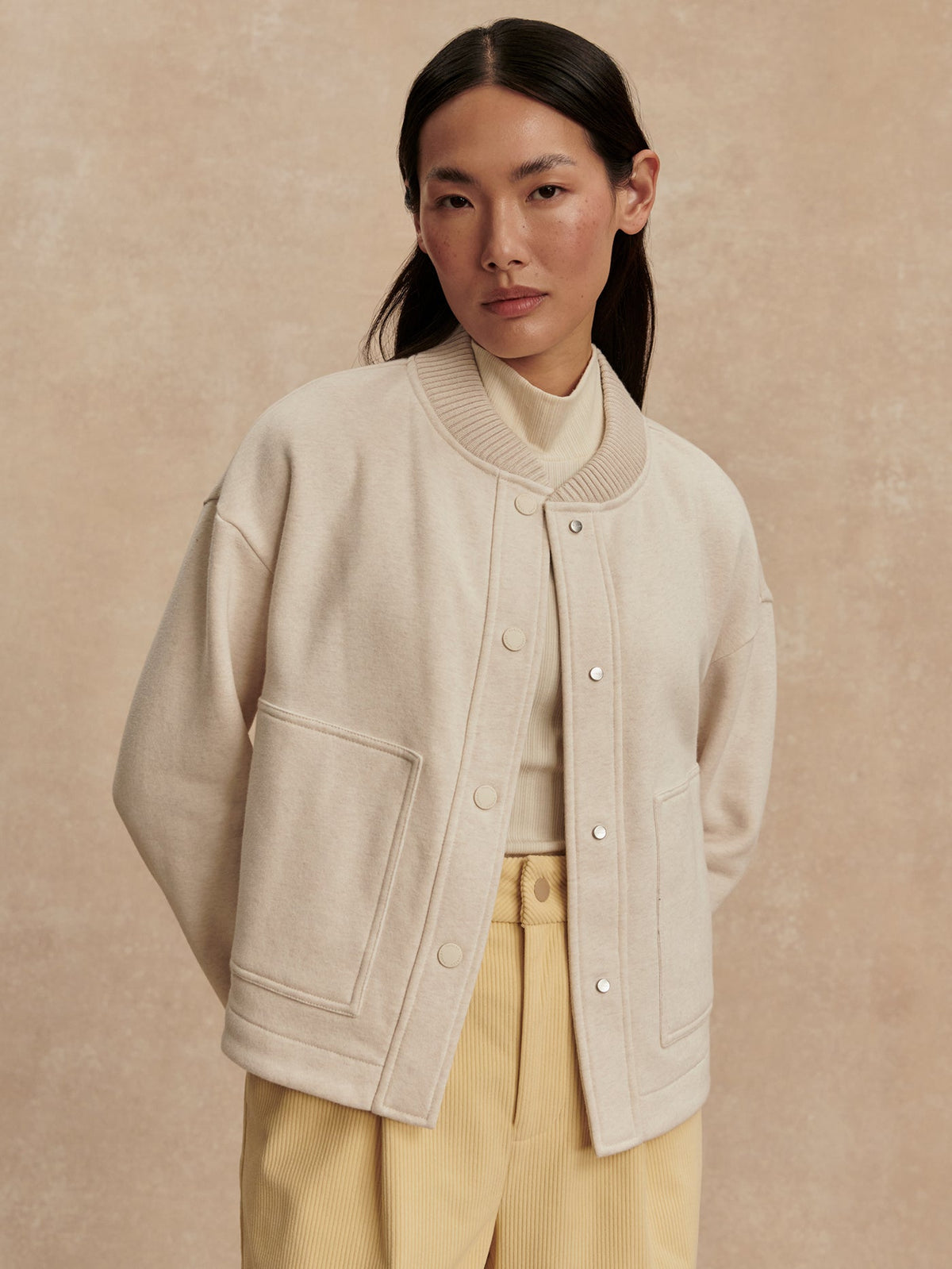 Khai Cropped Jacket Birch Marl - Varley
