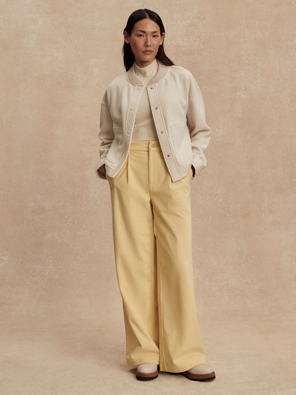 Khai Cropped Jacket Birch Marl - Varley