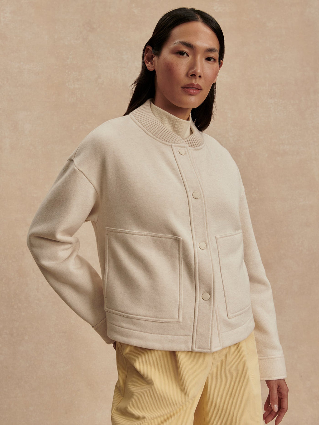 Khai Cropped Jacket Birch Marl - Varley