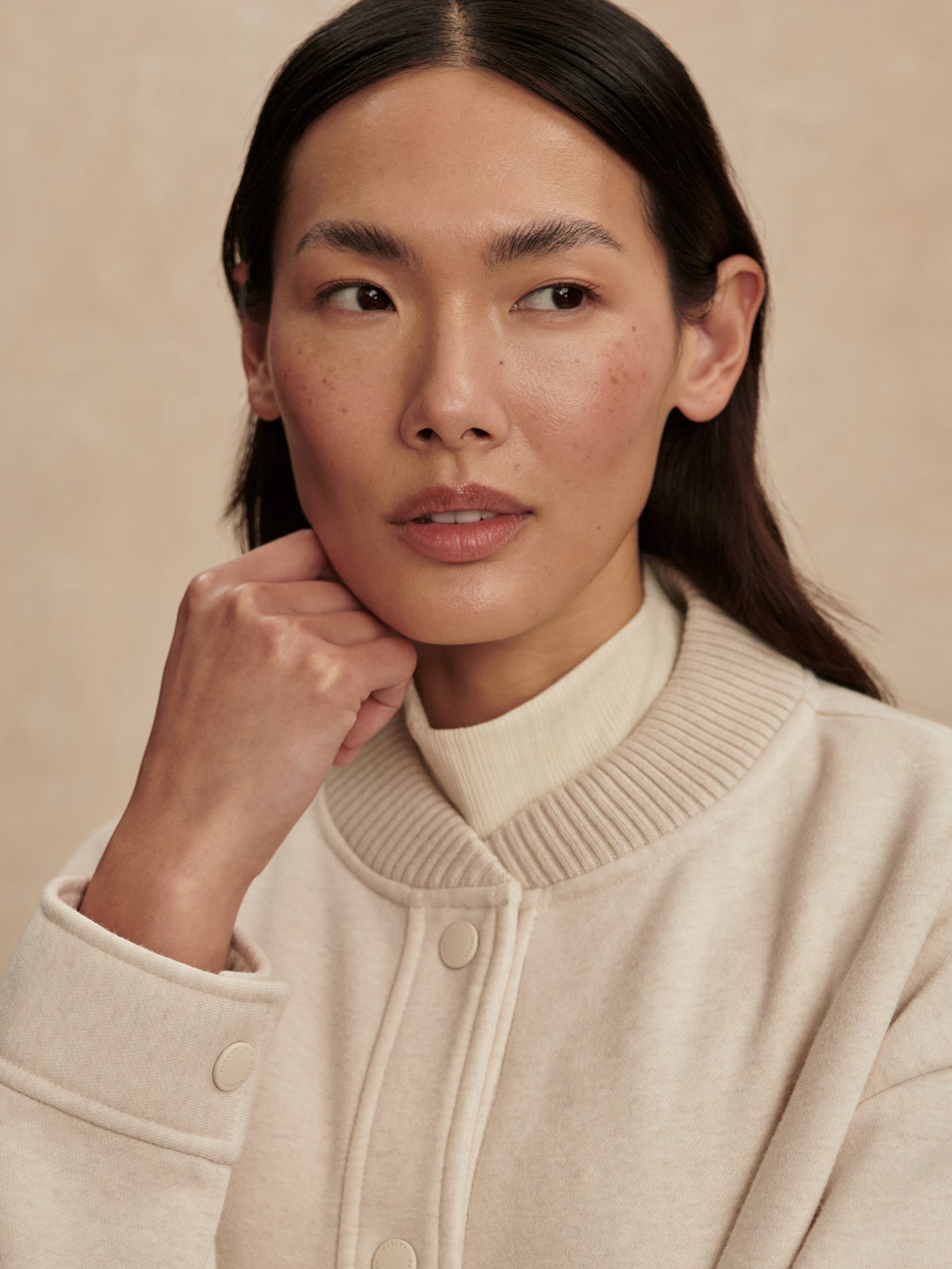 Khai Cropped Jacket Birch Marl - Varley