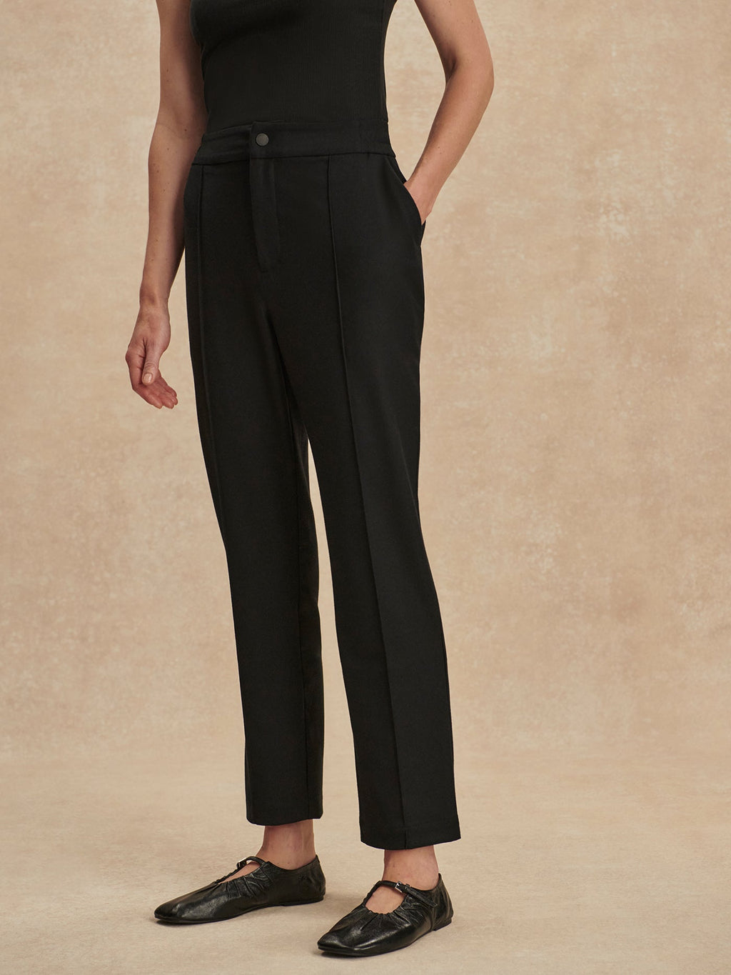 Rowena Tapered Leg 27 Black - Varley