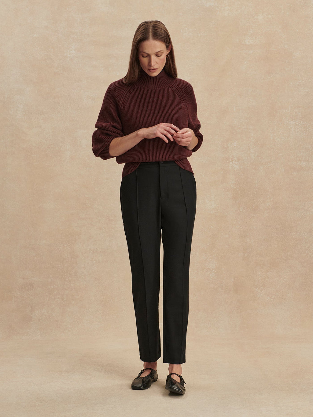 Rowena Tapered Leg 27 Black - Varley