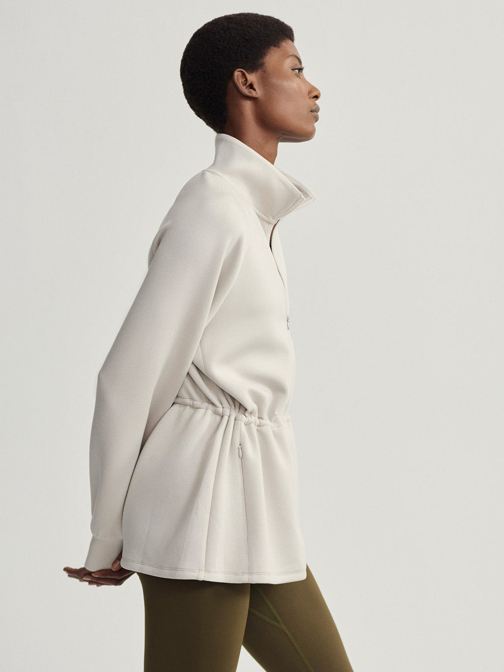 Ailsa Zip-Through Active Sweatshirt Rainy Day - Varley