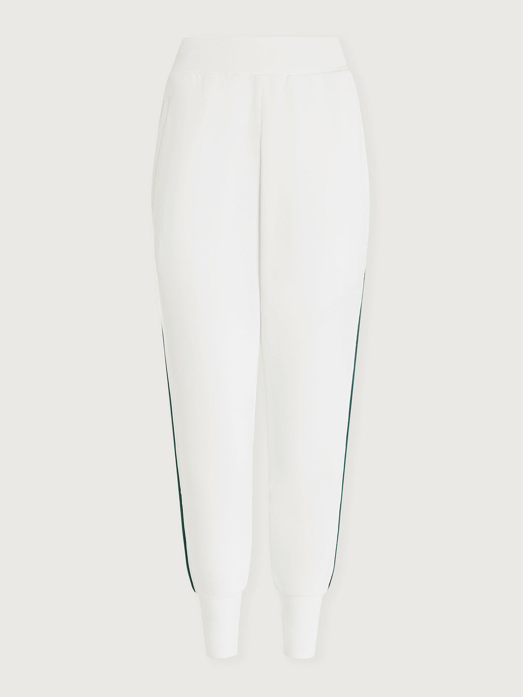 The Slim Stripe Cuff Pant 26 White/ Navy/ Forest - Varley