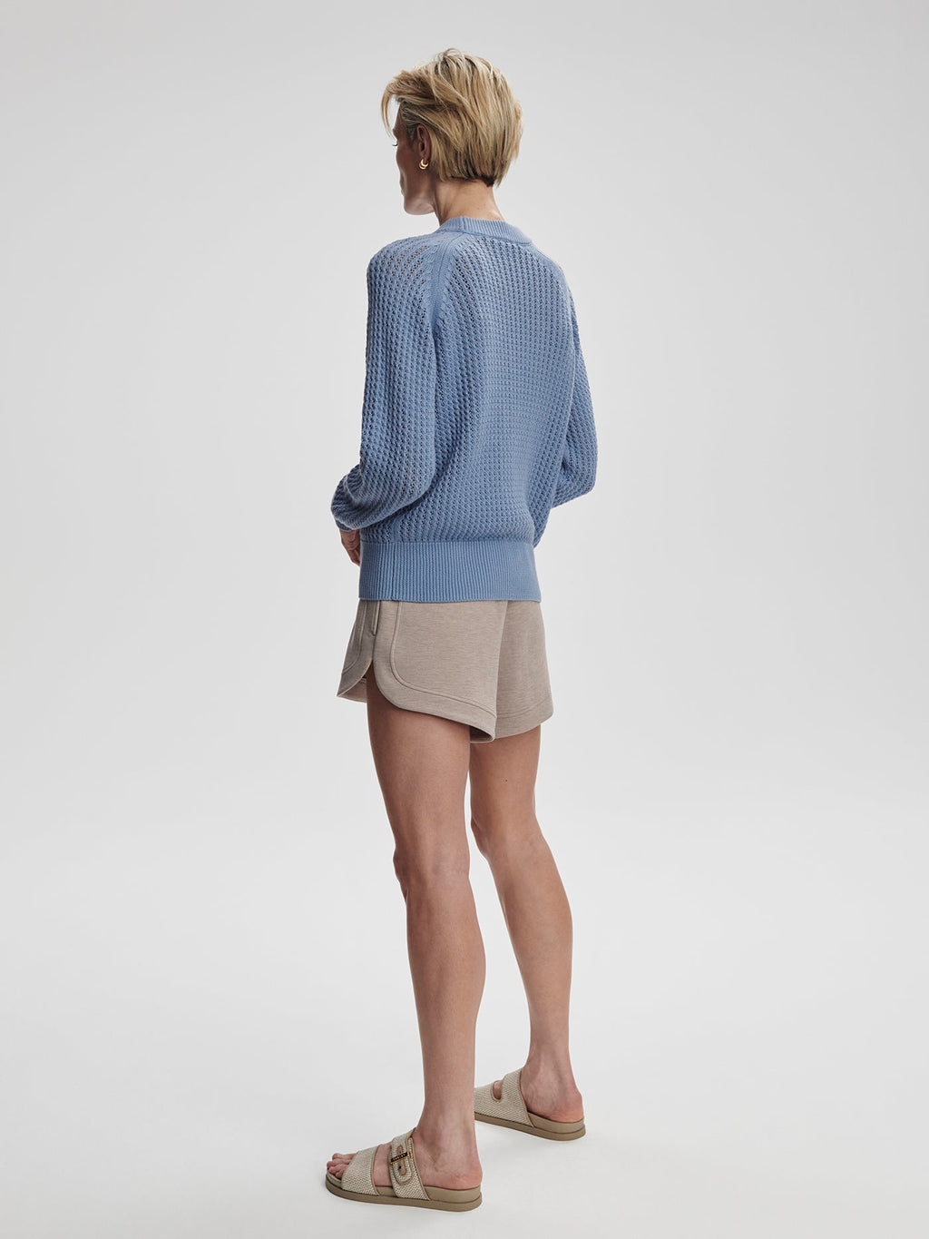 Clay Knit Sweat | VARLEY US Rain Blue - Varley