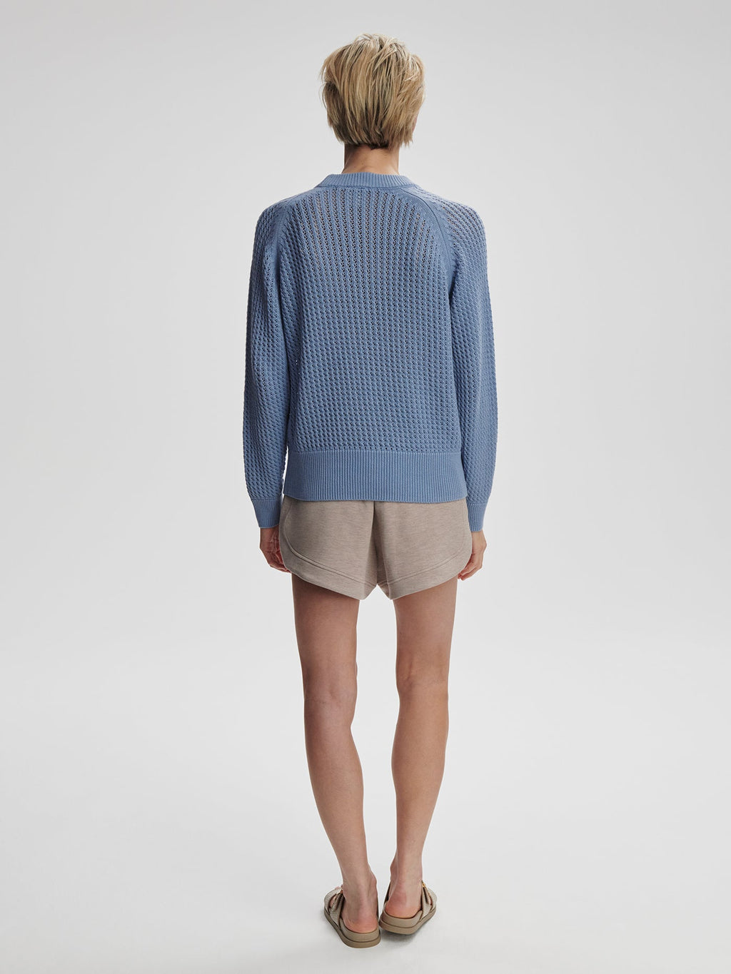 Clay Knit Sweat | VARLEY US Rain Blue - Varley