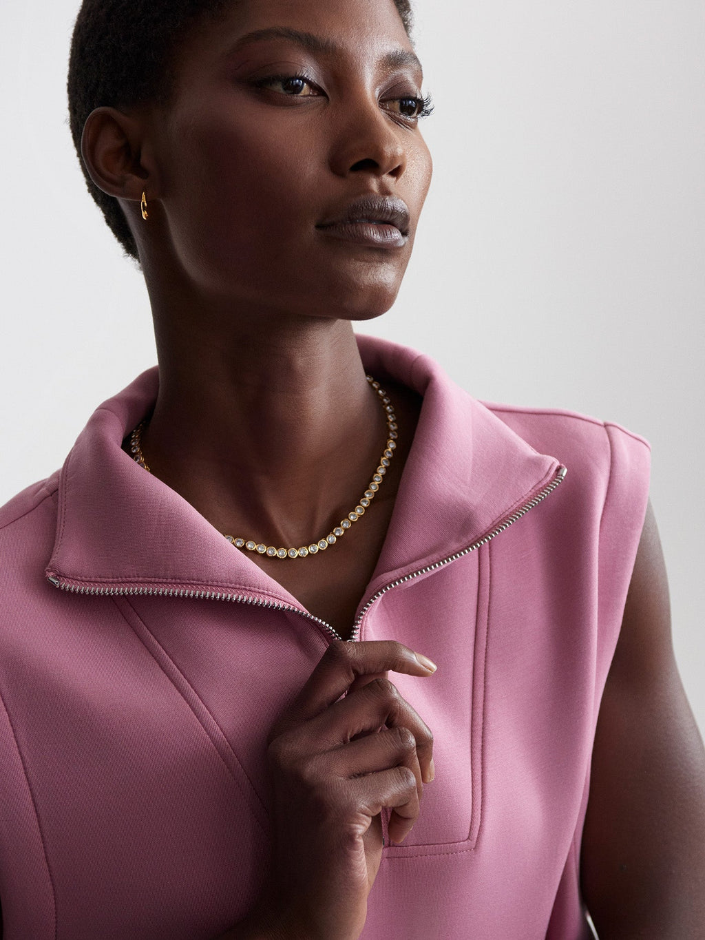 Magnolia Half-Zip Tank | VARLEY US Foxglove - Varley