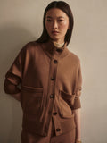 Sabrina Button Through Sweat Golden Bronze Marl - Varley