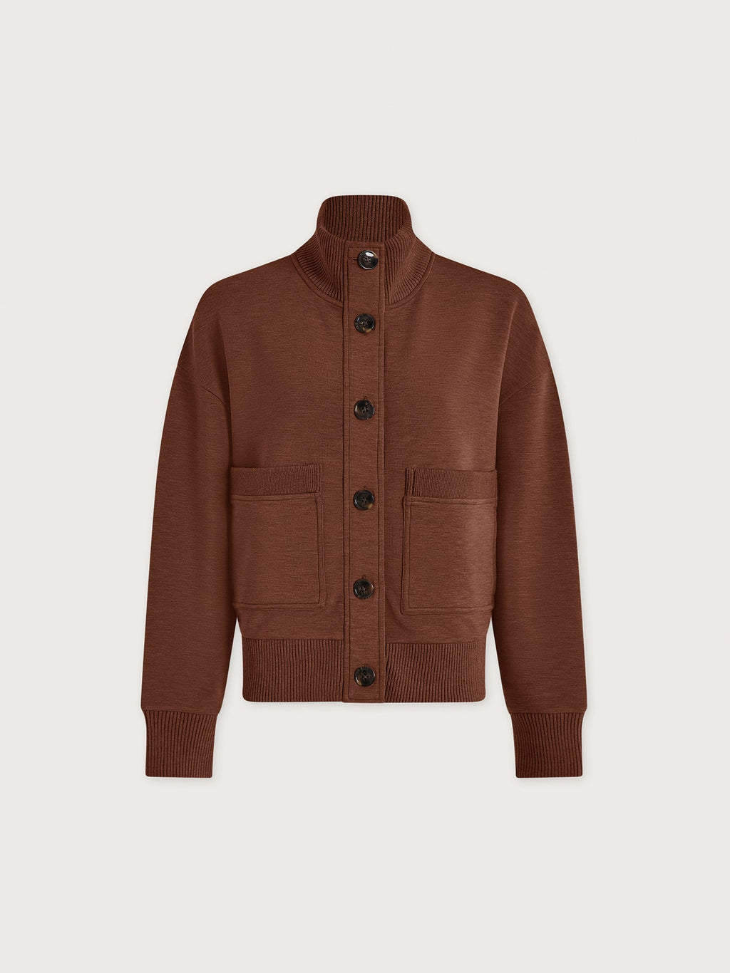 Sabrina Button Through Sweat Golden Bronze Marl - Varley