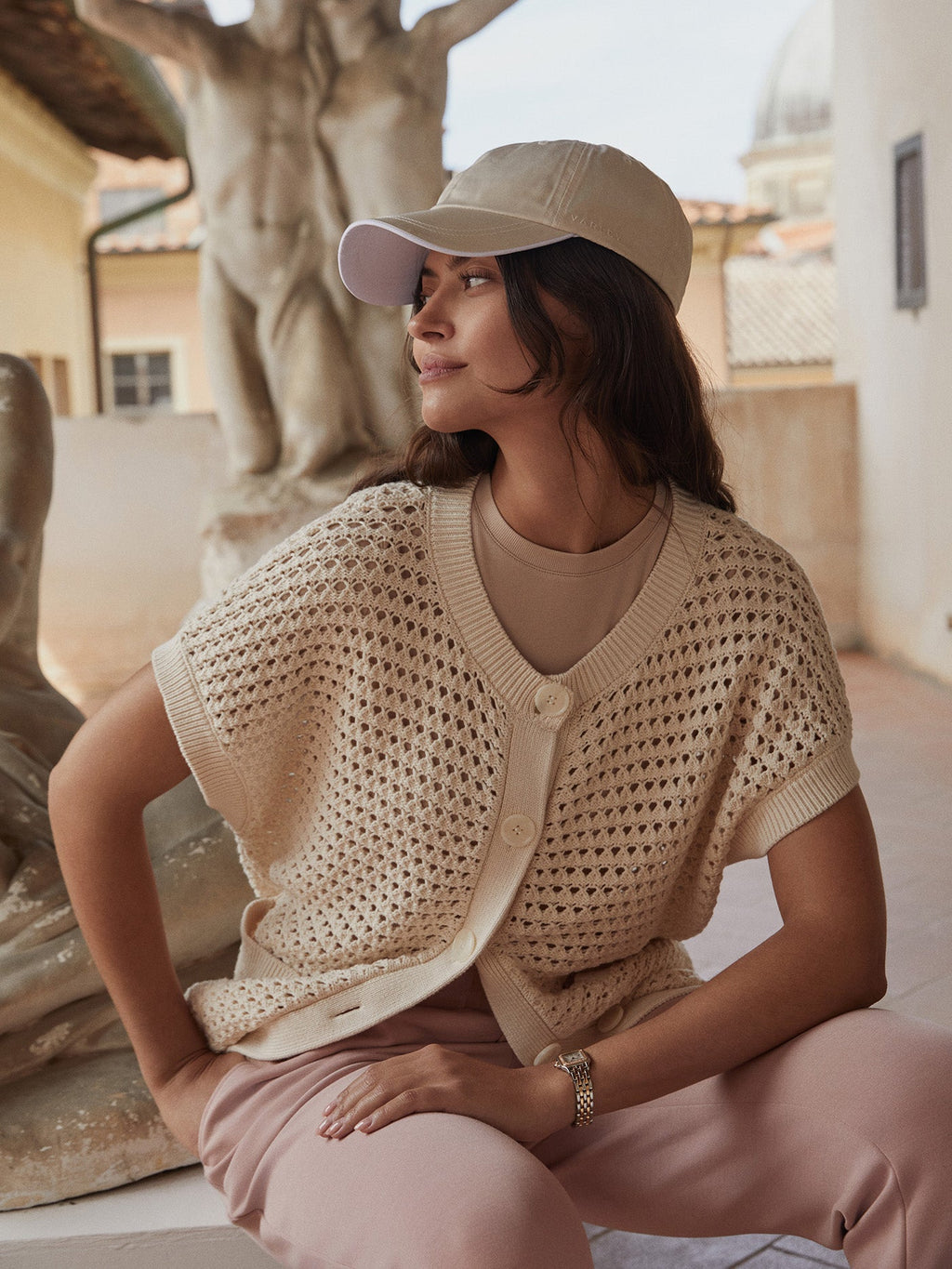 Sidra Dropped Sleeve Cardigan Birch - Varley