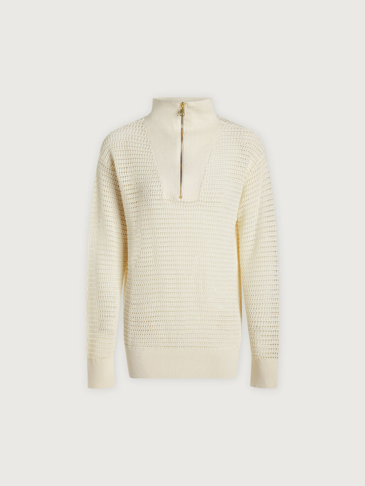 Billie Half-Zip Knit | VARLEY US Egret - Varley