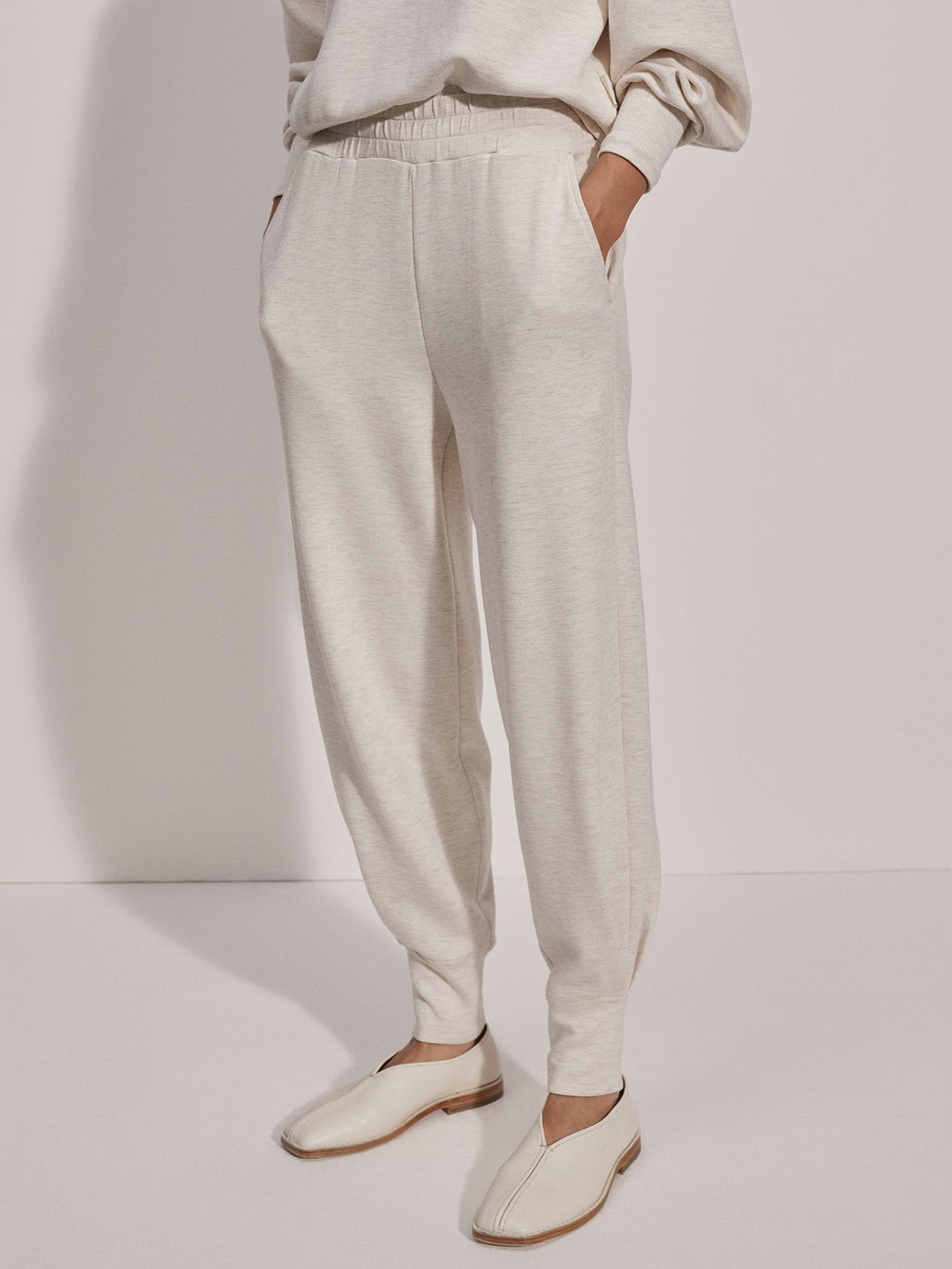 The Relaxed Pant 25" | VARLEY US Ivory Marl - Varley