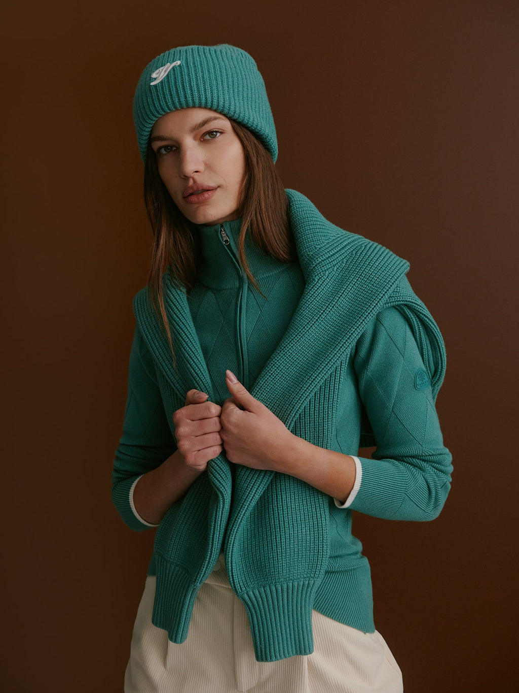 Lawson Half Zip Knit Deep Sea - Varley