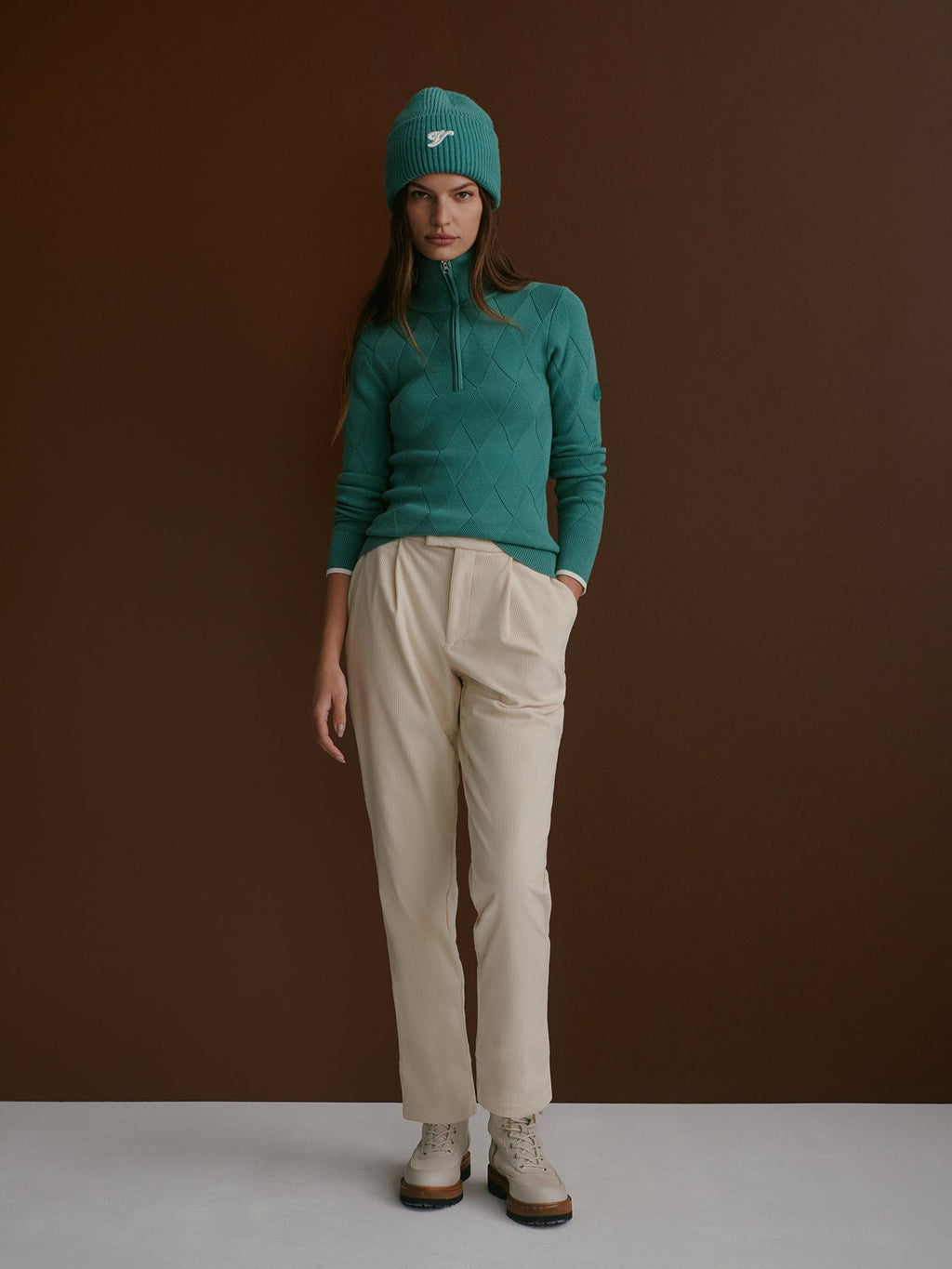 Lawson Half Zip Knit Deep Sea - Varley