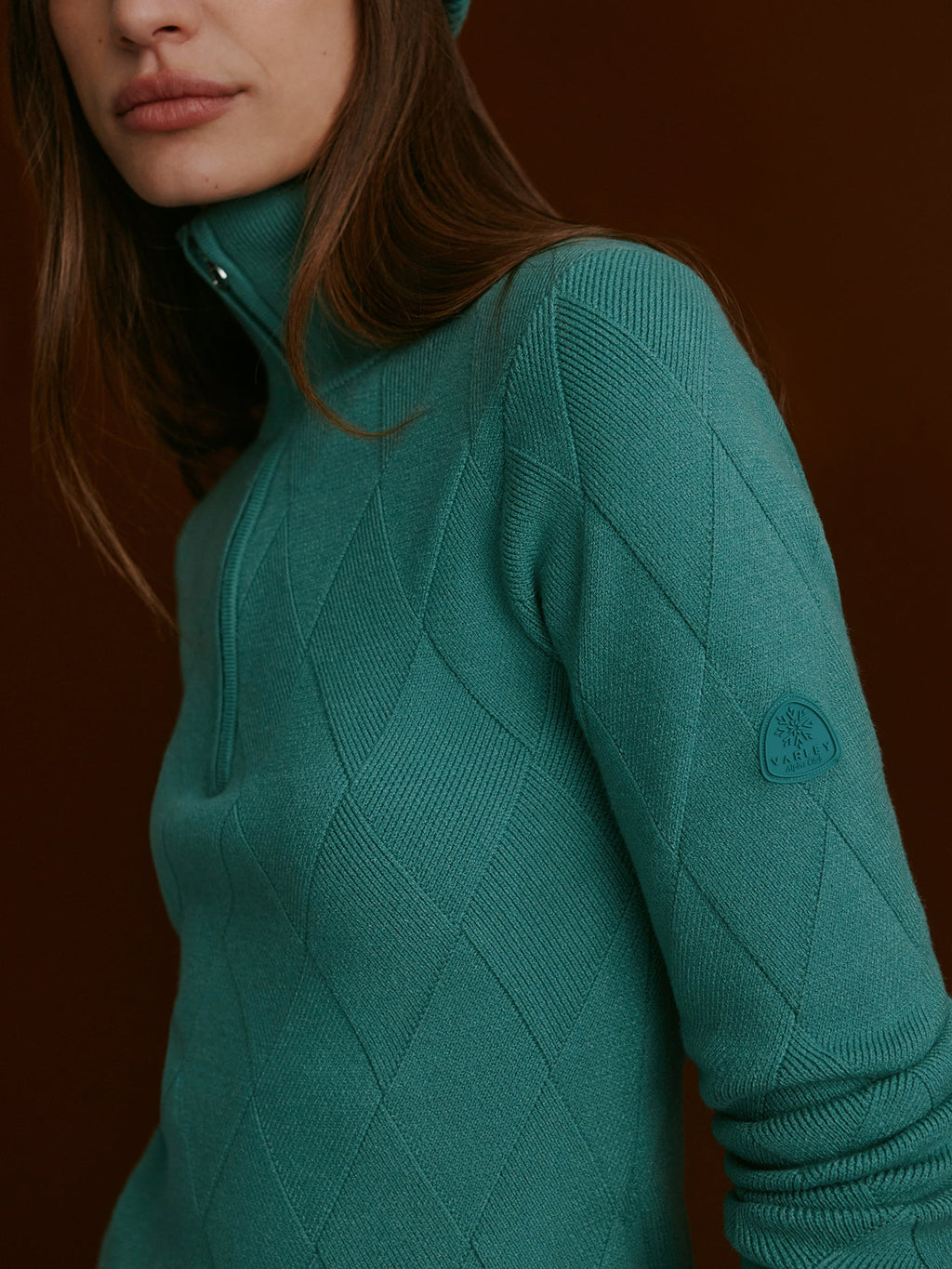 Lawson Half Zip Knit Deep Sea - Varley