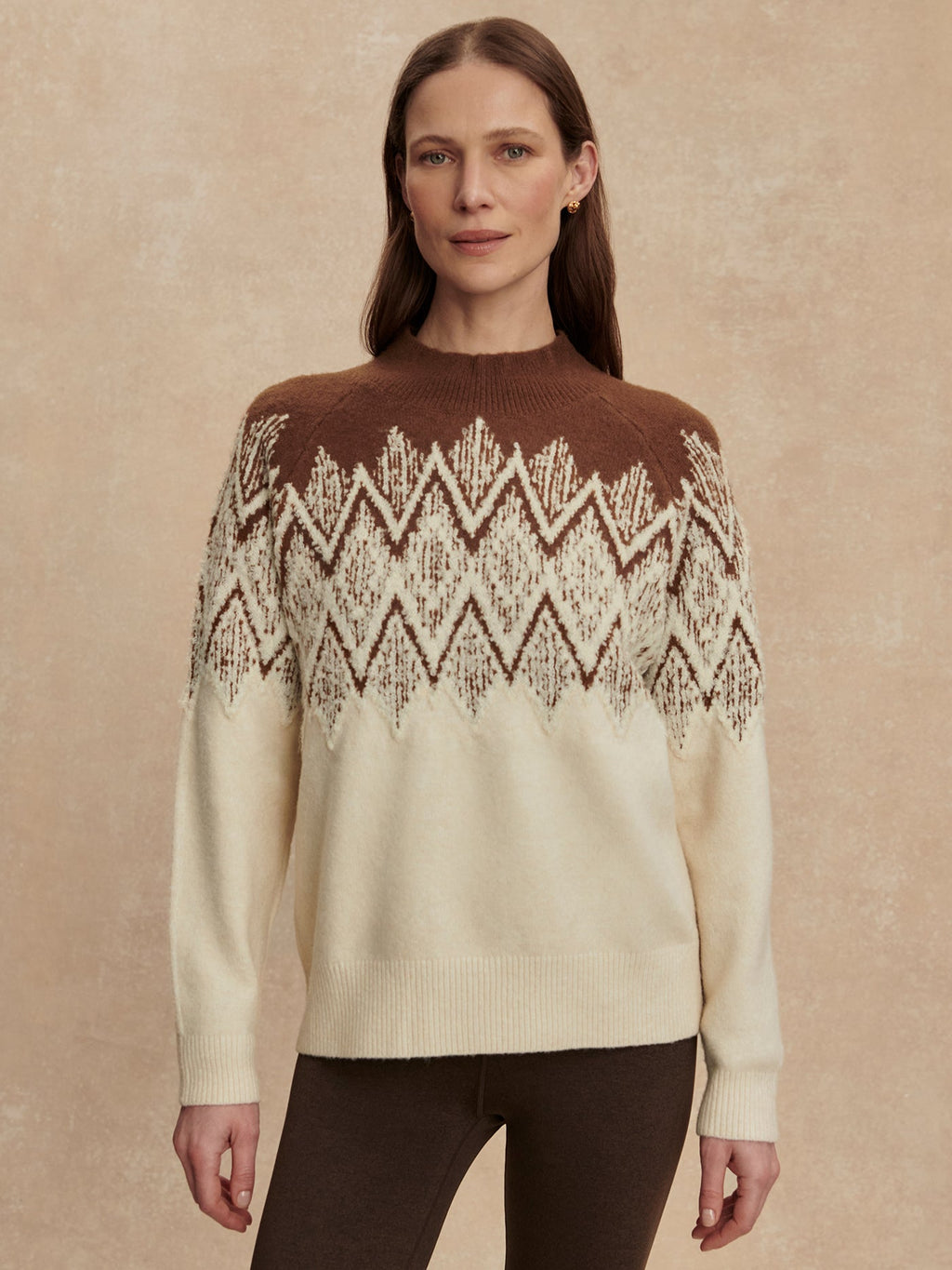 Siren Jacquard Sweater 2.0 Cocoa Dust - Varley