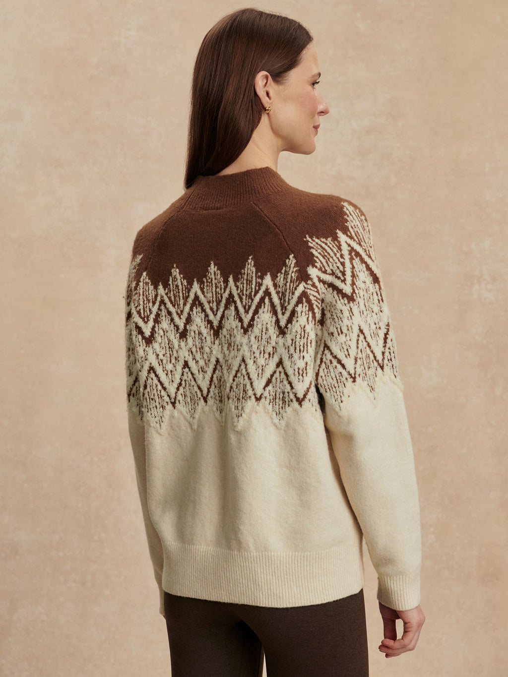 Siren Jacquard Sweater 2.0 Cocoa Dust - Varley