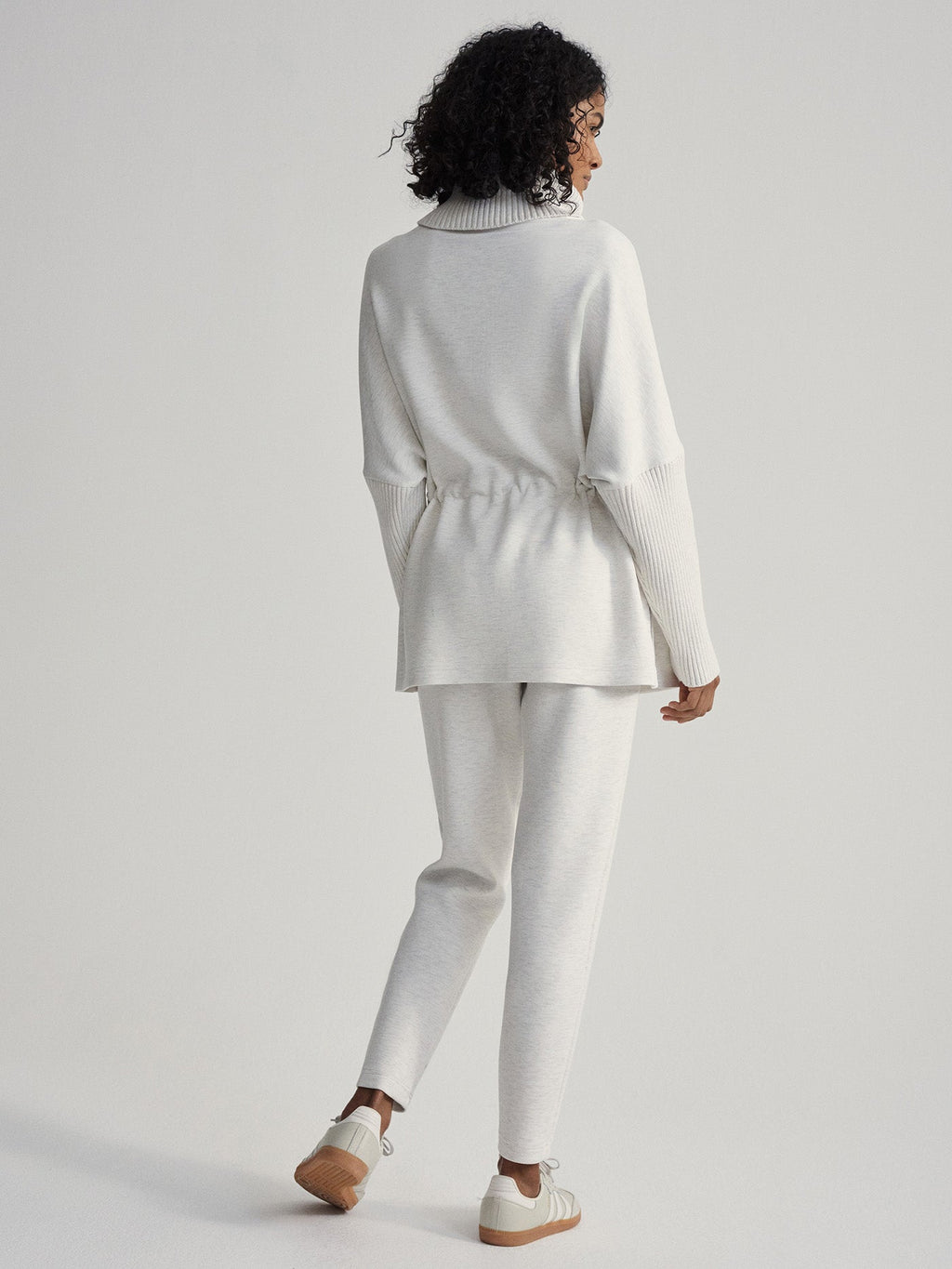Suffolk Longline Sweat Ivory Marl - Varley