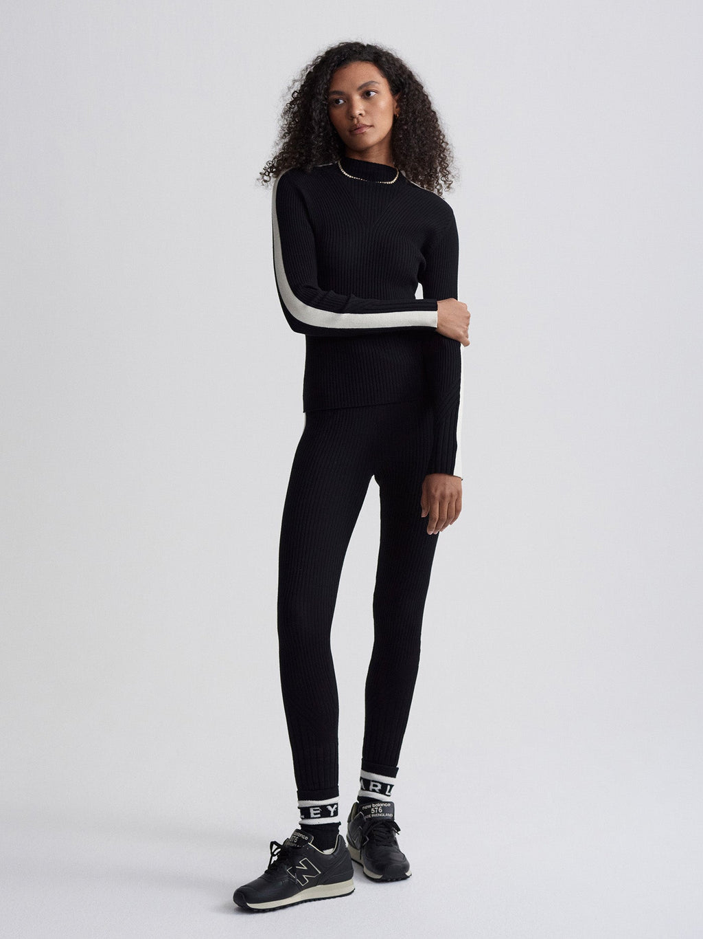 Wilshire Mockneck Knit Black - Varley