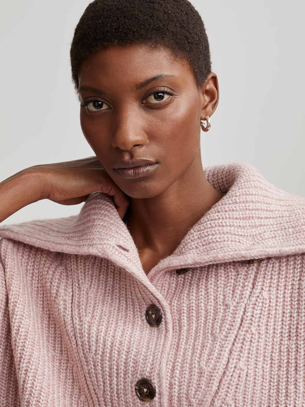 Peverel Button Placket Knit | VARLEY US Woodrose - Varley