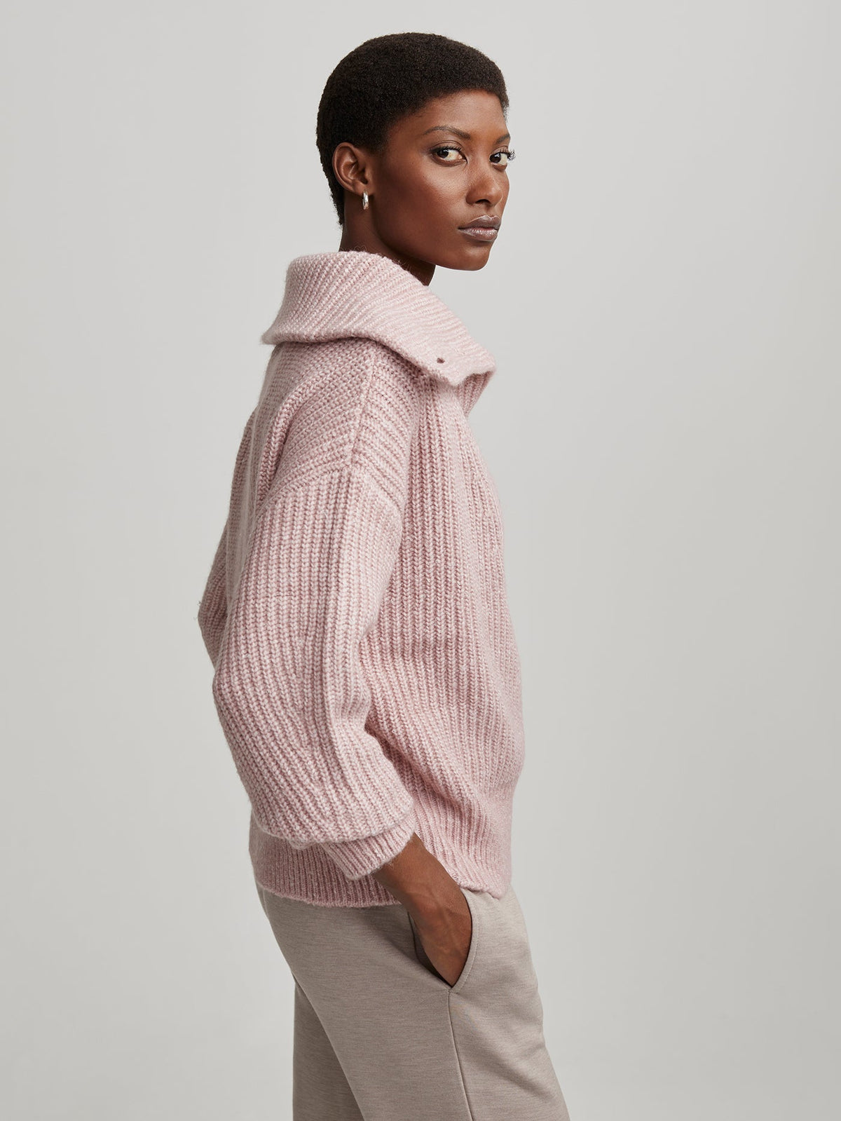 Peverel Button Placket Knit | VARLEY US Woodrose - Varley