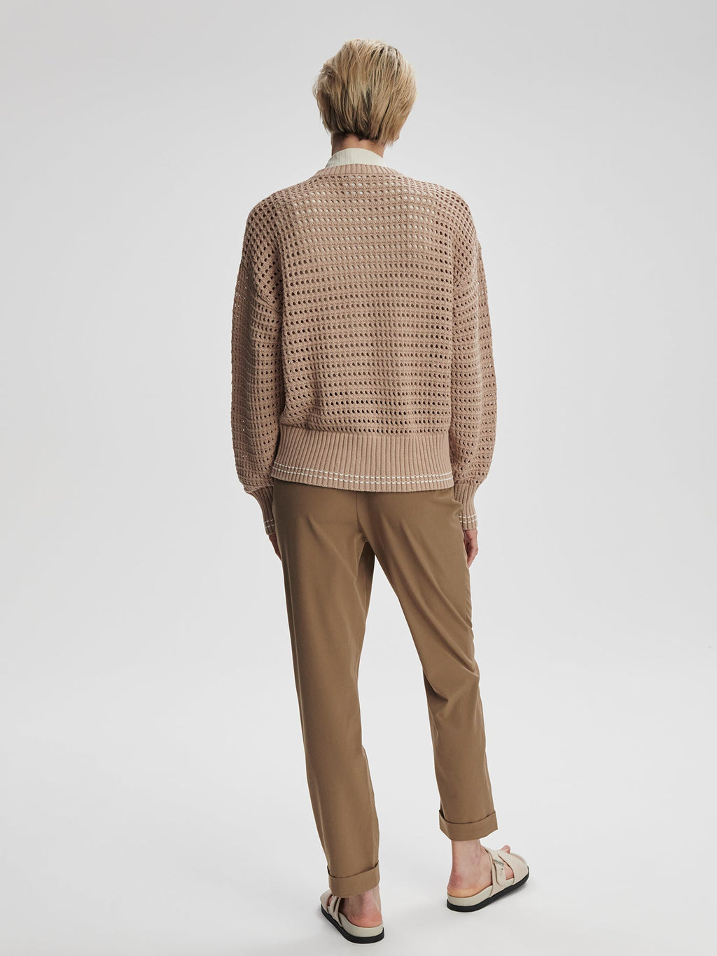Kris Relaxed Fit Knit Cardigan | VARLEY US Light Taupe - Varley
