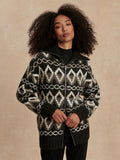 Brooke Fairisle Knit Jacket | VARLEY US Black Mountain Fairisle - Varley