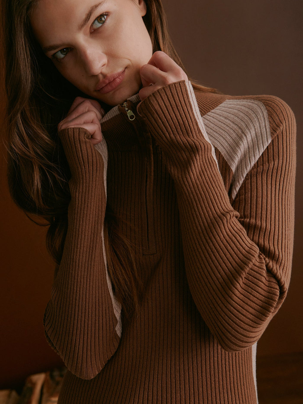 Bellings Half Zip Knit Cocoa Dust - Varley