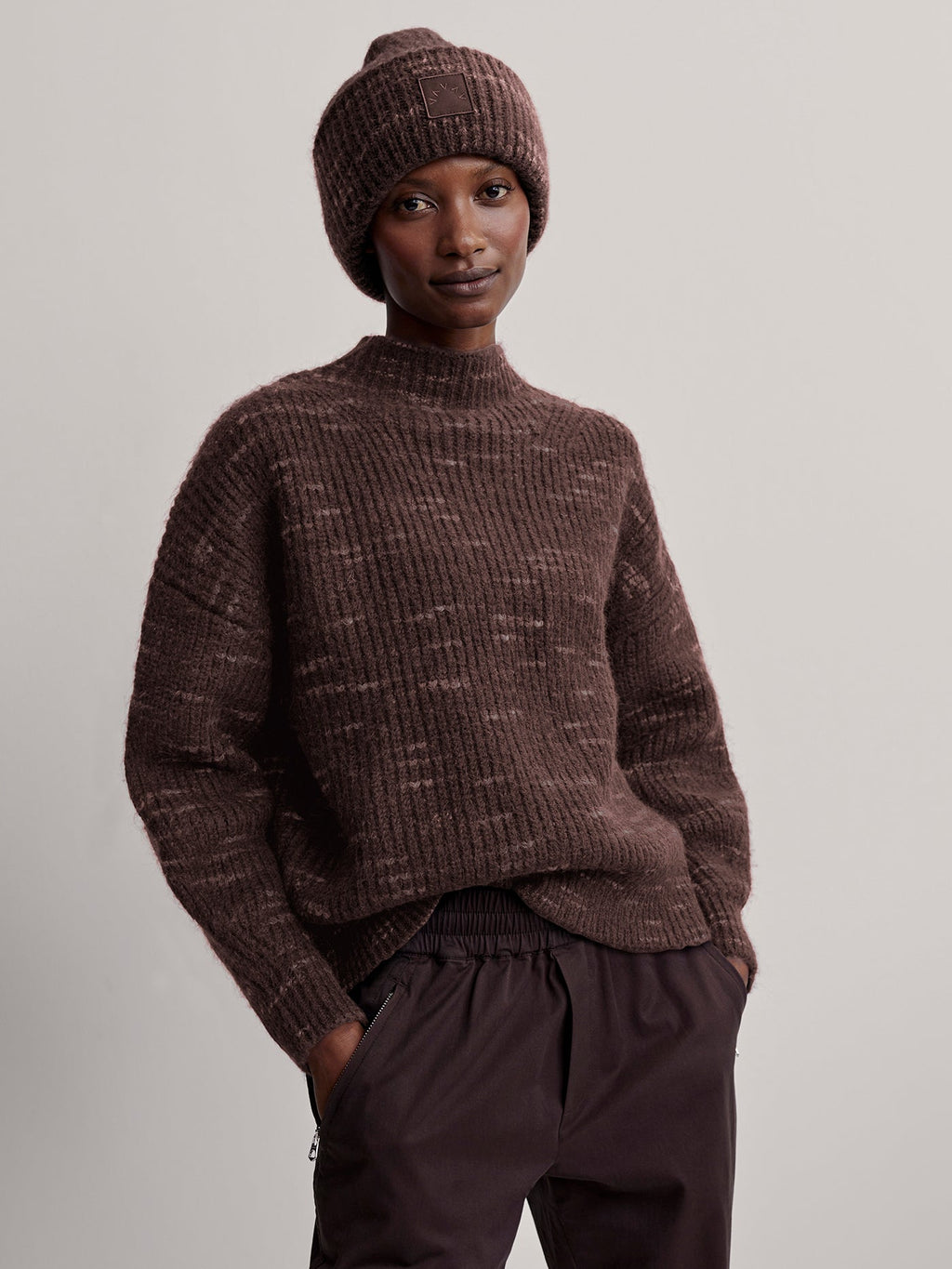 Albion Knit | VARLEY US Coffee Bean/ Pale Mauve - Varley